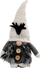 Декоративна фигура за Божиќ Божиќен Гном, 25cm, сива со сјај