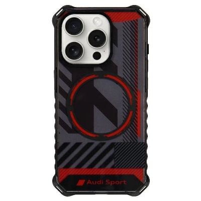 Mbrojtëse telefoni Audi IML Sport MagSafe, për iPhone 15 Pro 6.1", hardcase, e zezë