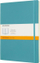 Fletore Moleskine Reef Blue Extra Large, me vija, kapak i butë, blu