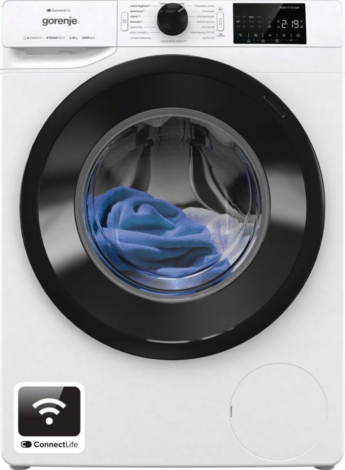Lavatriçe Gorenje WPNEI84A1SWIFI/PL, 8kg, 1400rpm, e bardhë