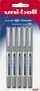 Stilolaps rollerball Uni-Ball Eye UB-157, 0.4 mm, set 5 copë, bojë blu