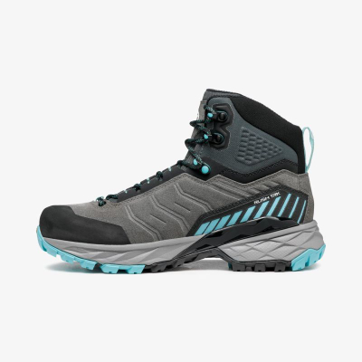 Çizme trekking Scarpa Rush TRK GTX për goca, numri 38.5, gri me turquoise