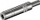 Konektor audio KM 63 MK, jack 6.3mm, mono, metalik
