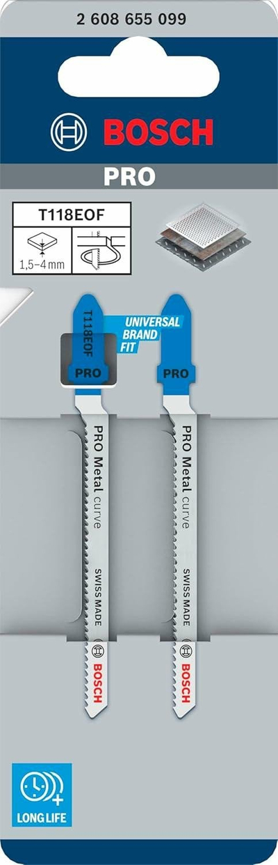 Teh sharre vertikale Bosch Professional T118EOF, 83mm, për hekur, set me 2 copë