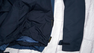Xhaketë shiu Jack Wolfskin Texapore, kundra ujit, me kapuç, blu e errët