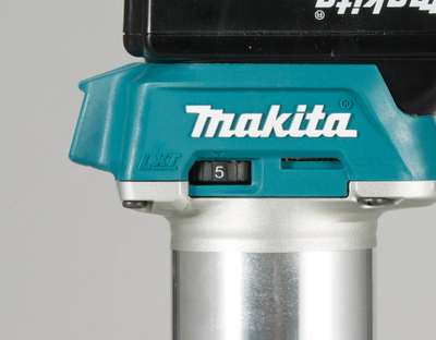 Frezë pa kabllo Makita DRT50Z, 6mm 8mm, me LED, blu