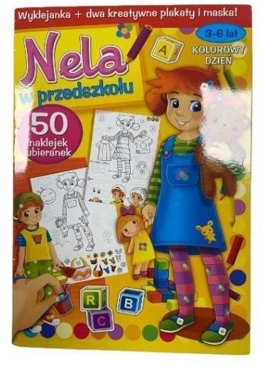 Libër aktiviteti Nela w przedszkolu, 50 ngjitësa, për fëmijë 3 6 vjeç