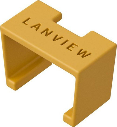 Клип кабелски Lanview LVT-SC-Y SmartClicks, за CAT6a, повеќекратно пакување, жолта