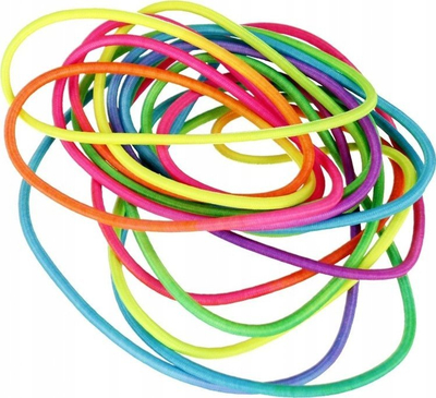 Litar kërcimi Mega Creative Jumping Rubber Rainbow 531390, për kalamaj 3+, shumëngjyrësh