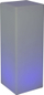 Lampë dyshemeje Eurotrail me bateri, katrore LED, 80 cm, RGB, e bardhë