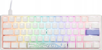 Tastierë mekanike Ducky One 3 Mini, Cherry MX Red, e bardhë