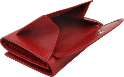 Portofol gocash Peterson, lëkurë natyrale, RFID, i kuq