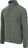 Bluza fleece për burra Hi-Tec Sauli M, 100% poliester, me zinxhir gjithandej, jeshile