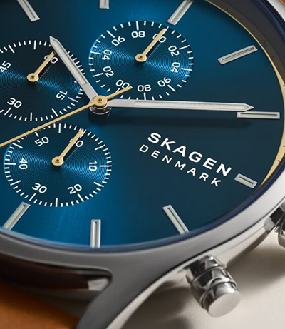 Orë dore Skagen Holst SKW6916, e kaftë/ kaltër