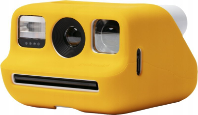 Kapak silikoni për kamerën Polaroid Go, mbrojtëse, i verdhë