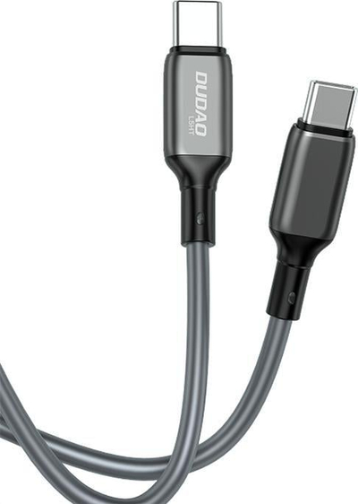 Kabllo Dudao USB USB- B - USB-C 1 m, e argjendë