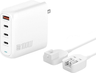 Karikues USB 4smarts GaN Flex Pro 100W, 3x USB C, 1x USB A, Travel Edition
