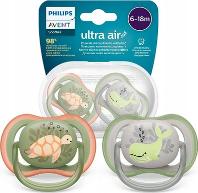Qetësues Philips Avent Ultra Air SCF085/60, 6–18 mujsh, set 2 copë, për çuna