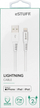 Kabllo Lightning eSTUFF ES601204, 2 m, USB, e bardhë