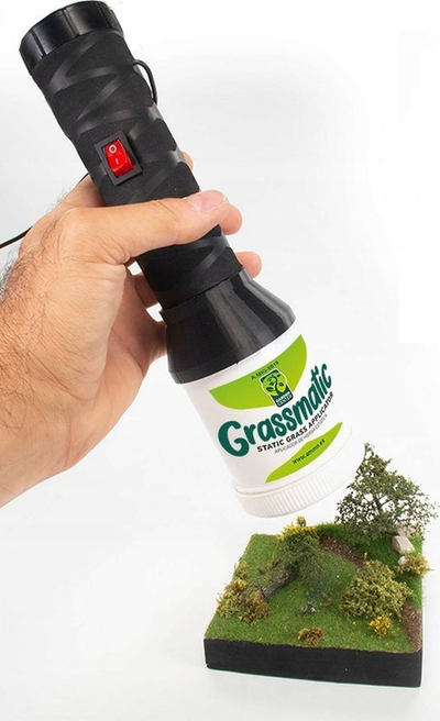 Aplikues bari statik Ammo Grassmatic A.MIG-8818, sitë mesatare, për fibra 2–6 mm, i zi