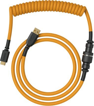 Kabllo USB Glorious USB A në USB C, 1.36m, coiled, gold