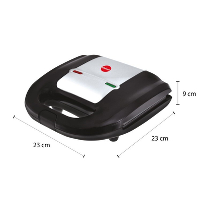Toaster sanduiçesh Eldom Ruddy ST11G, 750W, pllaka graniti, i zi