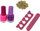 Set make up për kalamaj Lean Toys The Pretty Girl, me llak thonjsh dhe hije sysh, rozë