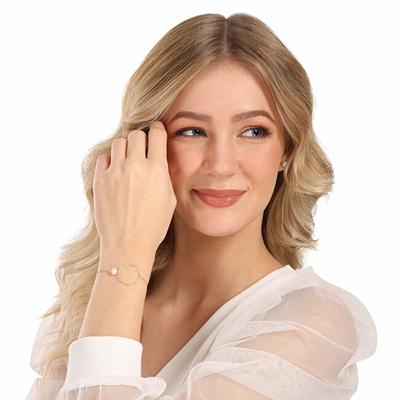 Byzylyk për femra JwL Luxury Pearls JLO858, i artë