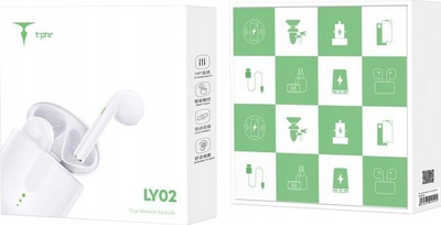 Kufje pa tela T-phox TWS LY-02, Bluetooth 5.3, Type-C, të bardha