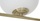 Lampë dyshemeje Glamy Oval, 51x24x180 cm, metal ngjyrë ari, sfera xhami të bardha