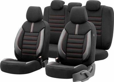 Mbulesë sediljeje makine Otom OT74047, material tekstil, e zezë