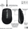 Maus Logitech Anywhere, wireless, Bluetooth, USB-C, i hirt
