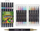 Markera me brushë Cricco Pisaki Brush Metallic Double Sided, 12 ngjyra, metalike