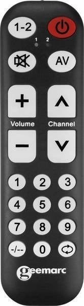 Telekomandë TV10 Big Button, programim point and click, për televizorë, gri