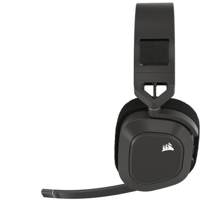 Kufje gaming Corsair HS80 MAX Wireless, RF dhe Bluetooth, 24 orë bateri, Steel Grey