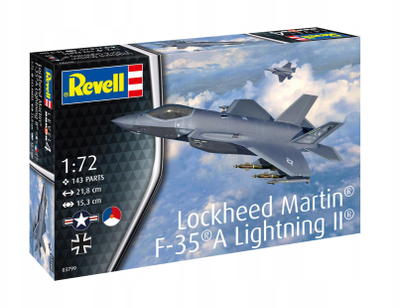 Set modelimi Revell Lockheed Martin F-35A Lightning II 03799, shkalla 1:72, plastik, gri