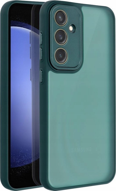 Mbrojtëse telefoni Variete për Samsung Galaxy A35 5G, silikoni TPU, pjesa mbrapa mat, jeshile e errët