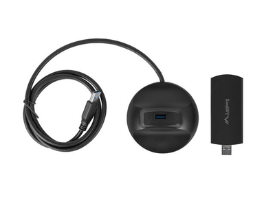 WiFi мрежна картичка Lanberg NC-3000-WI, Wi‑Fi 6 tri-band, USB 3.0, црна
