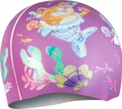 Kapelë noti për kalamoj Speedo Junior Digital Printed, silikon, me personazhe, rozë
