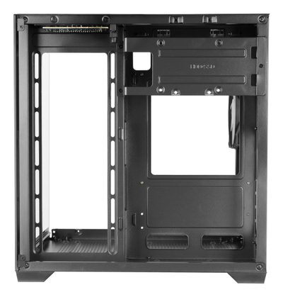 Kase kompjuterike Mars Gaming MC-VIEW2, MicroATX, xham i temperuar, FRGB, e zezë