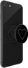 Mbajtëse telefoni PopSockets PopGrip White Heart Black, rrëshqitëse, me pjesën e sipërme që ndërrohet, e zezë
