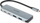 HUB USB Dicota USB C 4 në 1, 10Gbps, alumini, gri