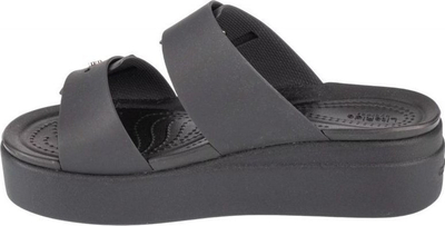 Sandale me platformë Crocs Brooklyn Low Wedge Sandal W 207431, LiteRide, e zezë