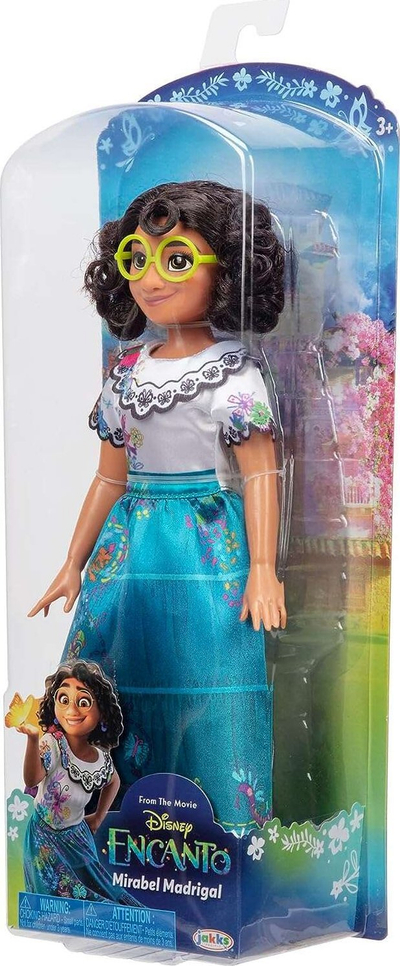 Kukull Disney Encanto Mirabel Madrigal, 28 cm, me rroba shumëngjyrëshe