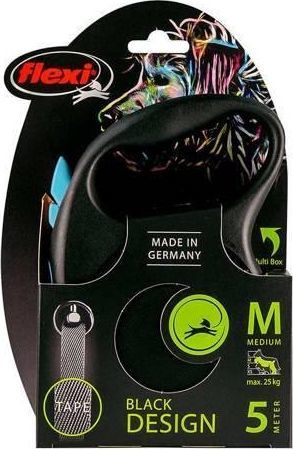 Rrip FLEXI Black Design M, 5 m, i kaltër