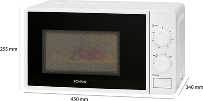 Furrë me mikrovalë Bomann MW 6014 CB, 20L, 700W, e bardhë