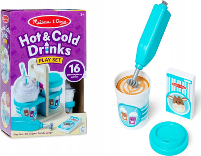 Set lojrash Melissa &amp; Doug Hot &amp; Cold Drinks, 16 pjesë, për kalamaj 3+, shumëngjyrësh