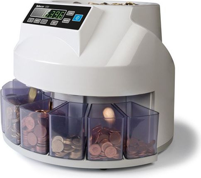 Numërues monedhash Safescan 1250, sorter monedhash, për PLN, gri