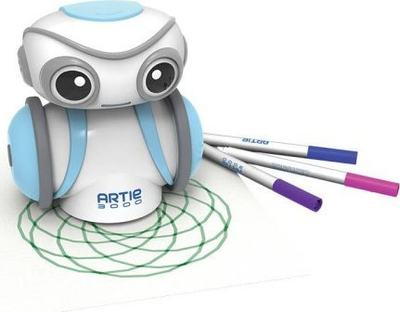 Robot programus Educational Insights Artie 3000, mësim STEM, vizatim kreativ, bardh e blu