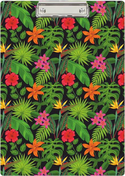 Clipboard Biurfol Flowers KHN-01-25, format A4, PVC, shumëngjyrësh
